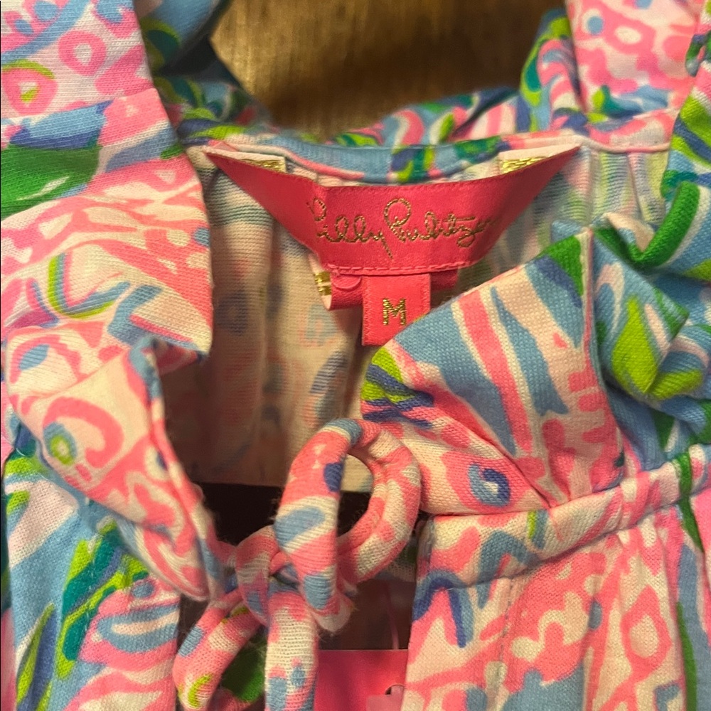 Lilly Pulitzer Vibrant Pink and Blue Dress - Picture 2 of 4